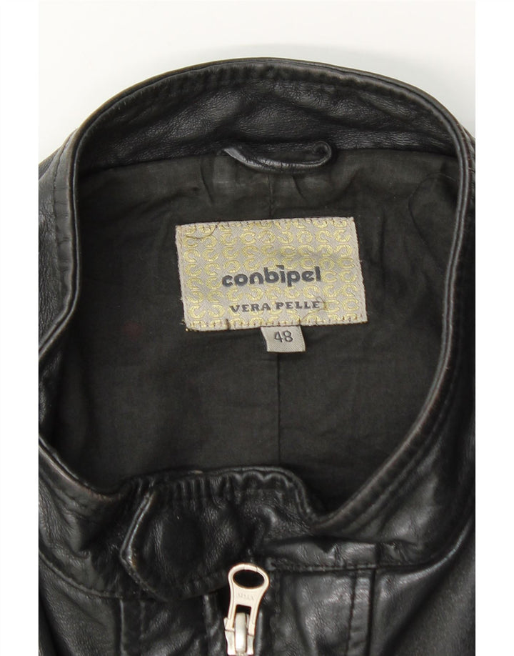 Мужская кожаная куртка Conbipel IT 48 Medium Black Leather