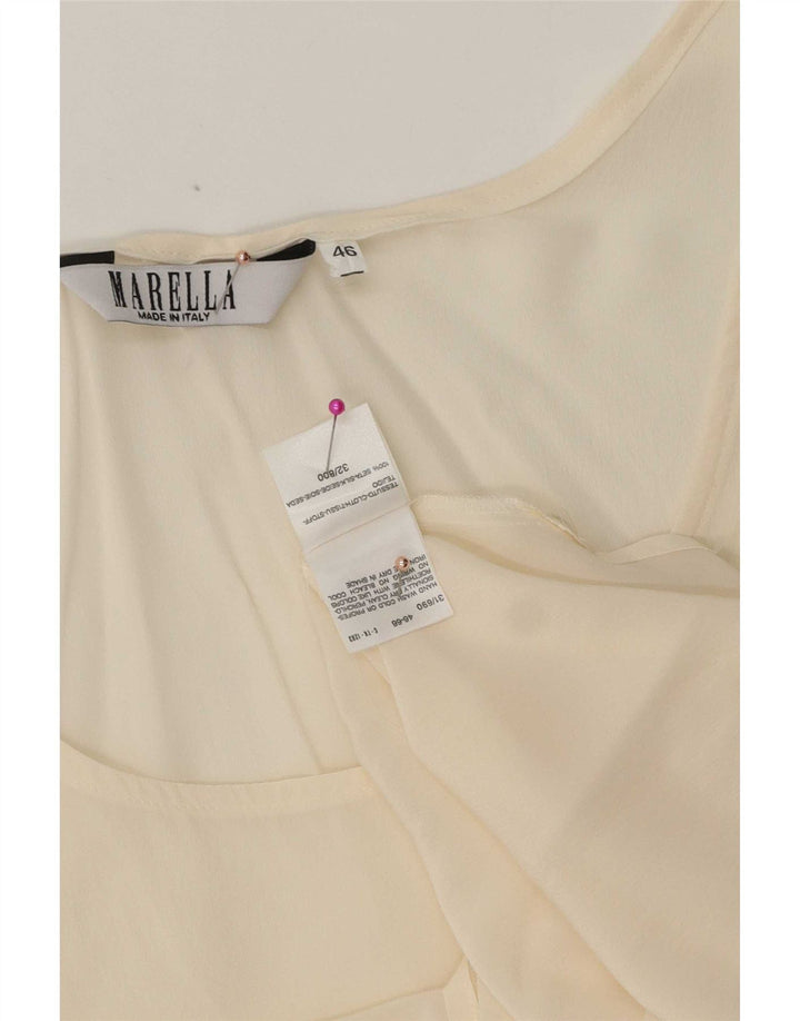 Женский жилет Marella IT 46 Большой Off White Silk