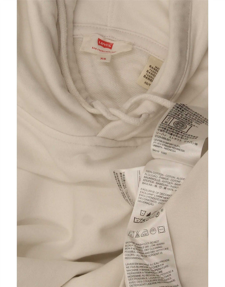 Мужской джемпер с капюшоном оверсайз Levi's XS, белый хлопок