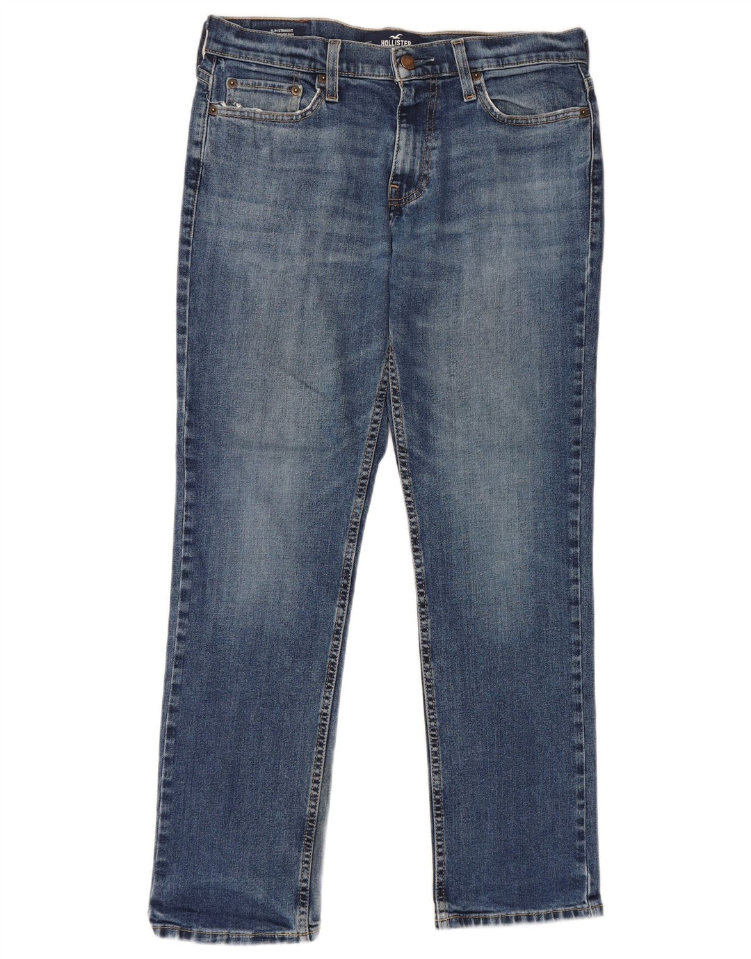Мужские узкие джинсы Hollister W30 L30, синий хлопок