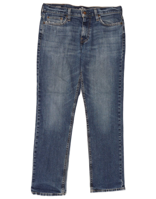 Мужские узкие джинсы Hollister W30 L30, синий хлопок