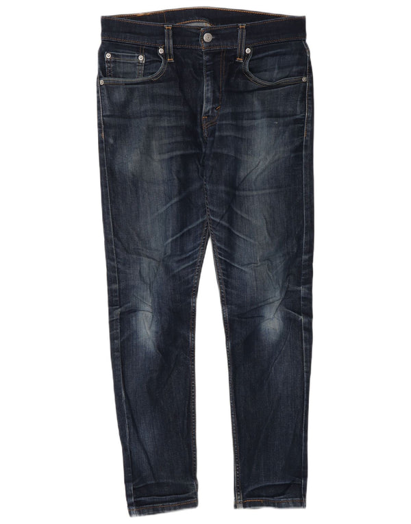 Мужские зауженные зауженные джинсы Levi's 512 W30 L30 синие, хлопок