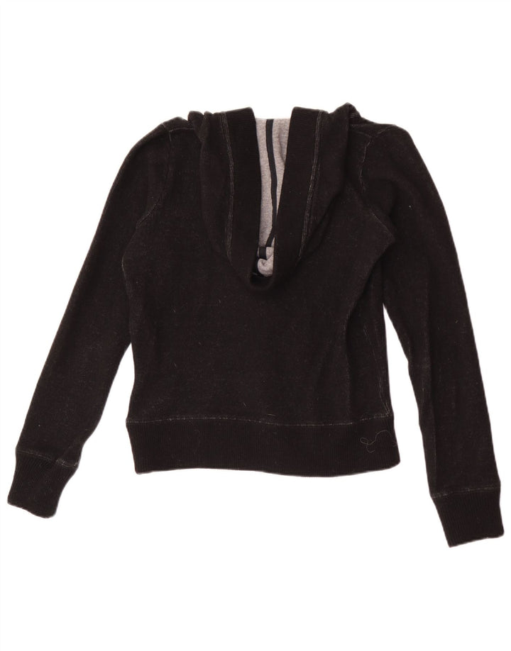 Женский джемпер с капюшоном Woolrich, Великобритания, 10, маленький, черный, шерстяной