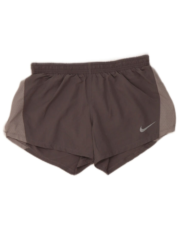 Женские спортивные шорты Nike Dri Fit UK 10, маленькие серые, полиэстер
