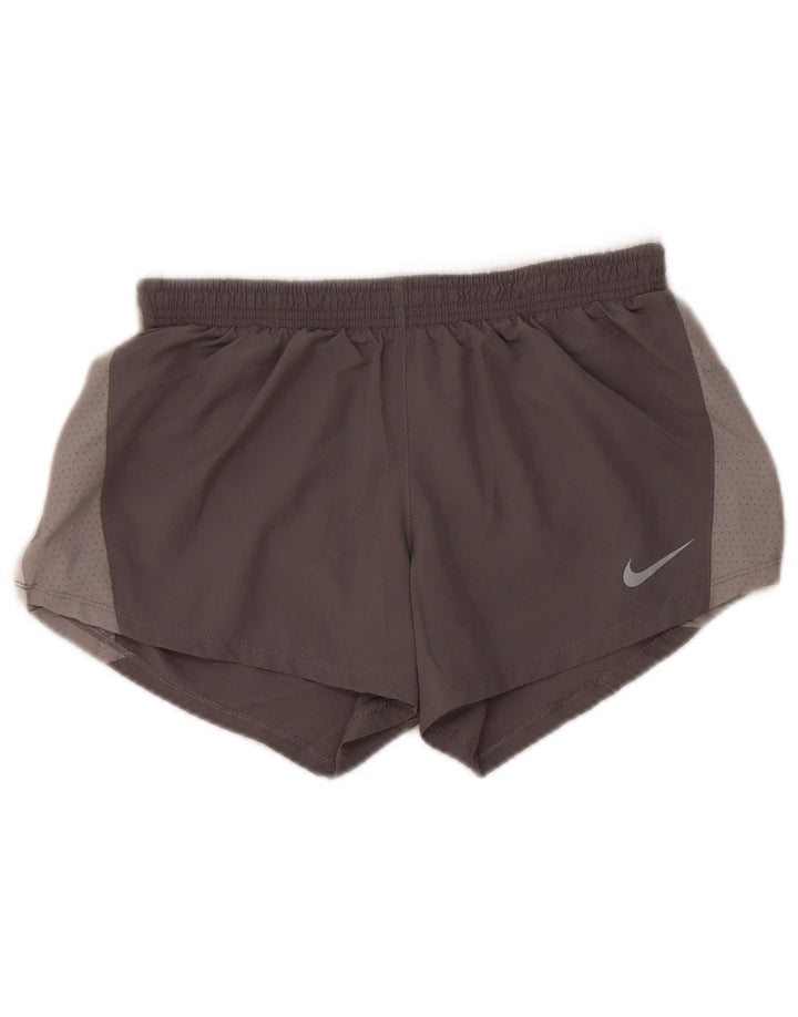 Женские спортивные шорты Nike Dri Fit UK 10, маленькие серые, полиэстер