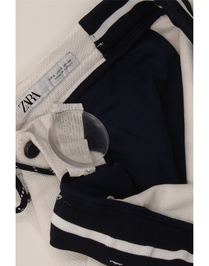 Мужские шорты для плавания Zara, маленькие белые, полиэстер с цветными блоками