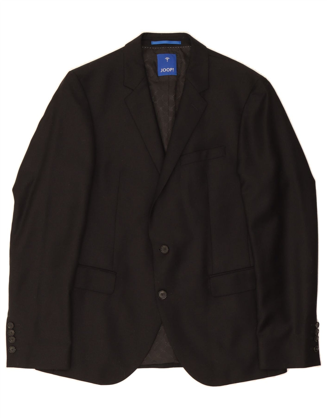 JOOP Mens 2 Button Blazer Jacket IT 50 Large Black Wool Vintage Joop and Second-Hand Joop from Messina Hembry 