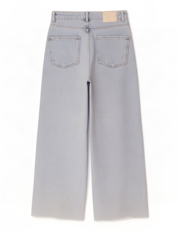 Женские широкие джинсы Zara EU 36 XS W26 L26 синие
