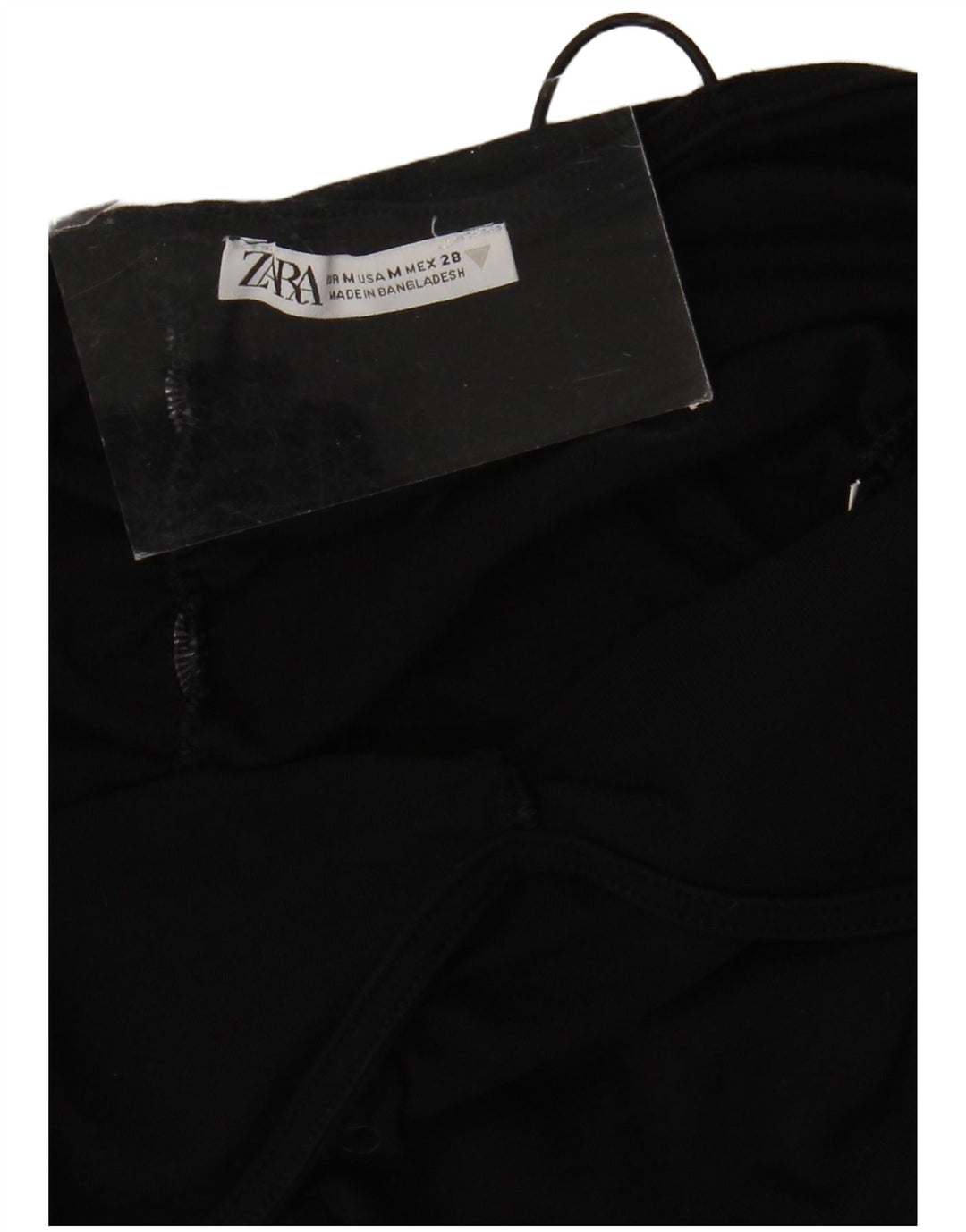 Женское мини-платье-комбинация Zara UK 12, средний черный