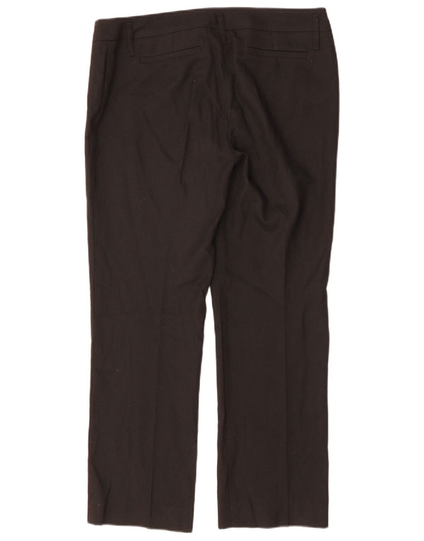 Женские прямые костюмные брюки MARELLA UK 14, большие W34 L28, черный полиэстер