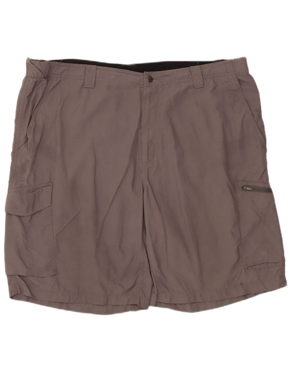 COLUMBIA Mens Cargo Shorts W44 2XL Grey Nylon