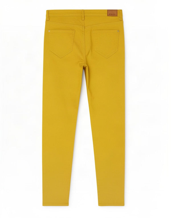 Женские повседневные брюки скинни Zara EU 40 Medium W30 L28 Желтый хлопок