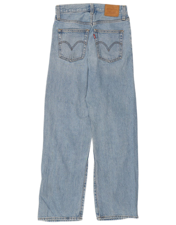 Женские прямые джинсы Levi's Ribcage W24 L27, синий хлопок