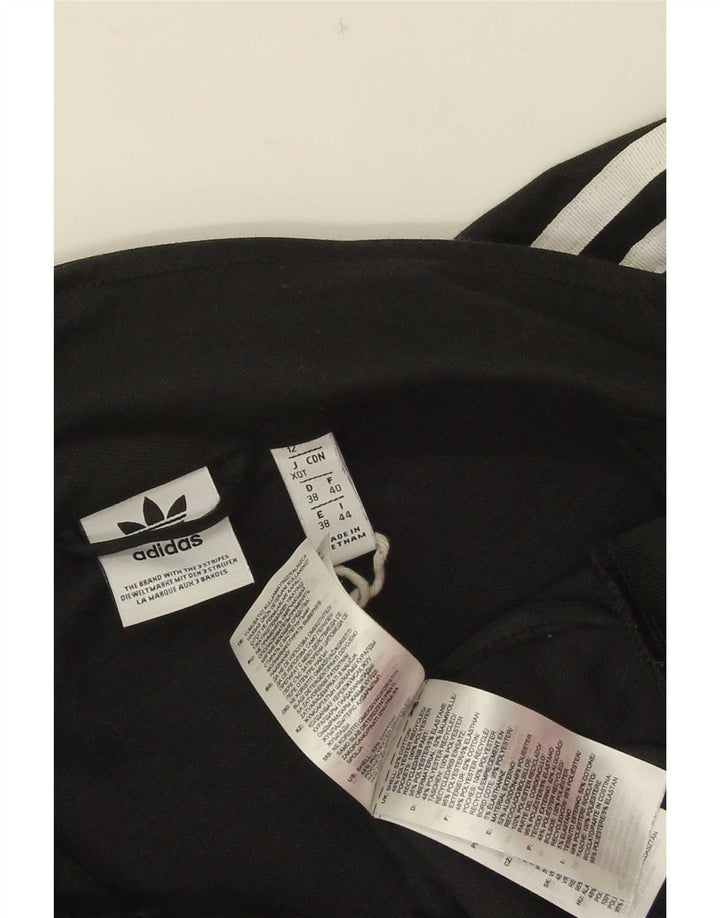Женский спортивный костюм Adidas Top Jacket UK 12, средний черный хлопок