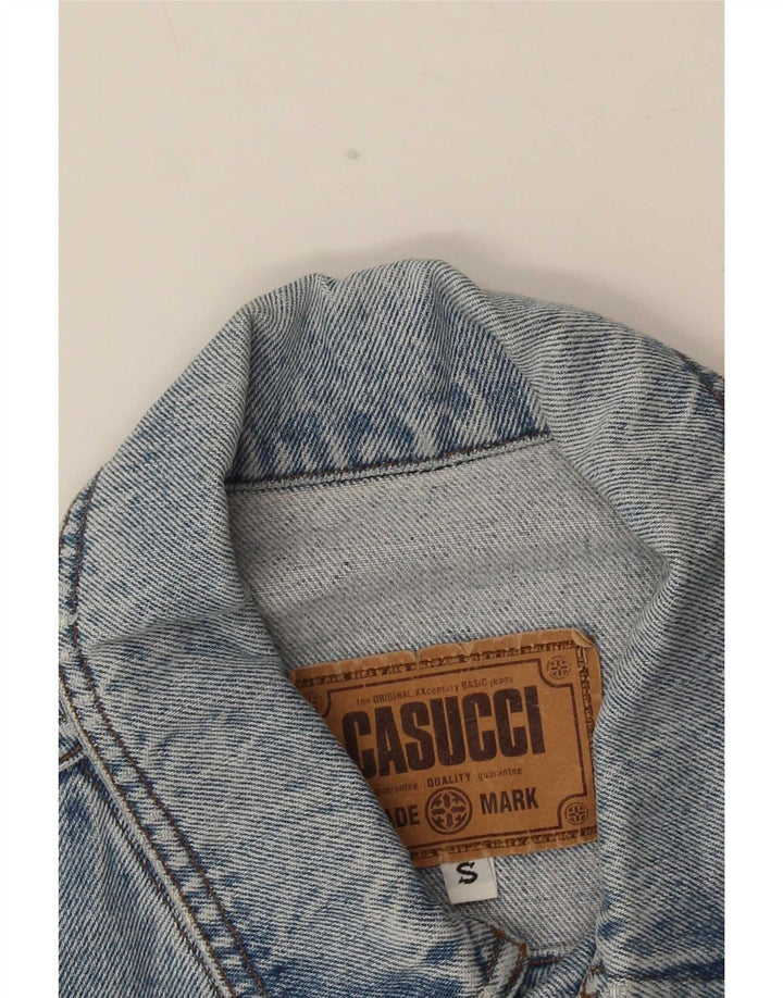 Мужская джинсовая куртка Casucci UK 36, маленькая синяя