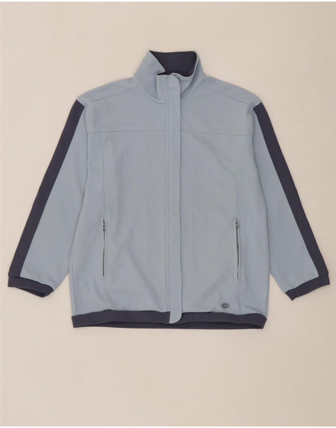 CAMPAGNOLO Womens Tracksuit Top Jacket IT 44 Medium Blue Colourblock Vintage Campagnolo and Second-Hand Campagnolo from Messina Hembry 