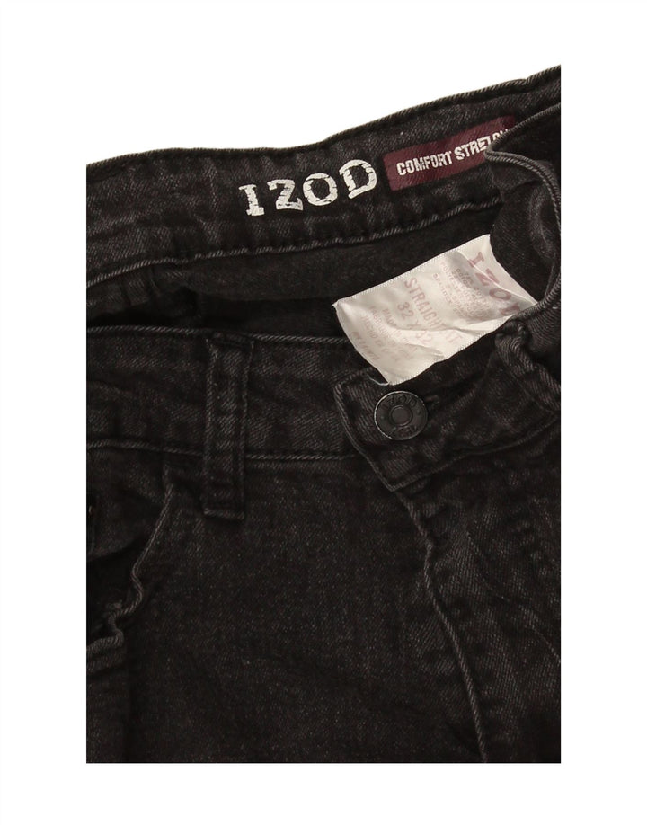 Женские прямые джинсы Izod W32 L32, серый хлопок