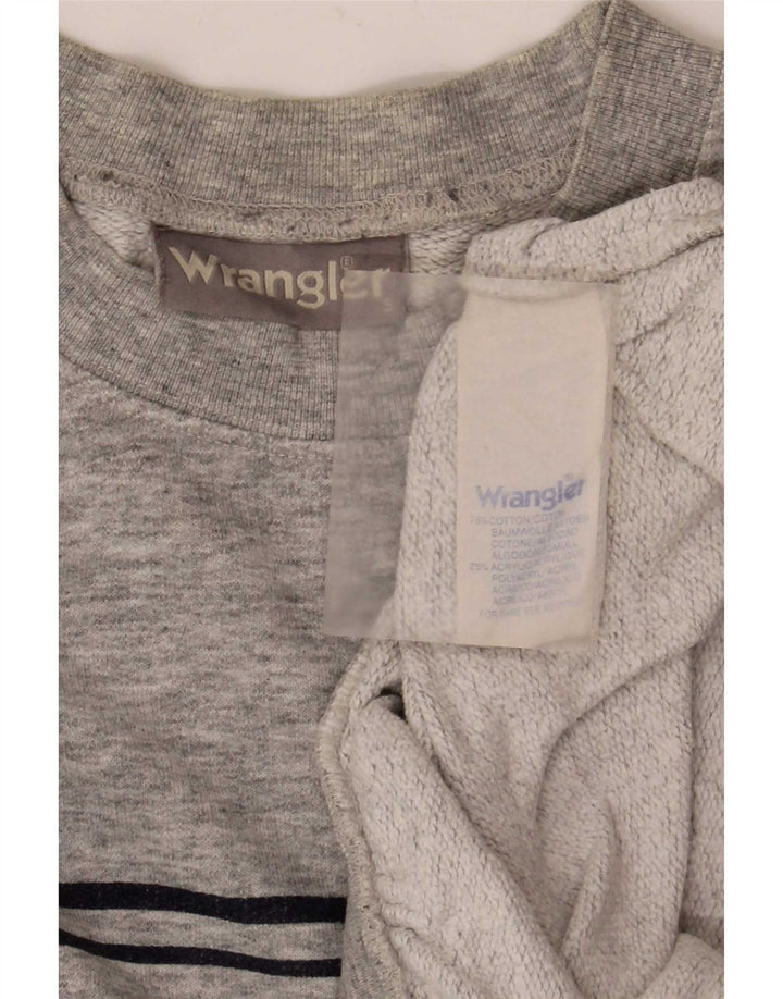Мужской свитер Wrangler, маленький серый хлопковый джемпер в крапинку
