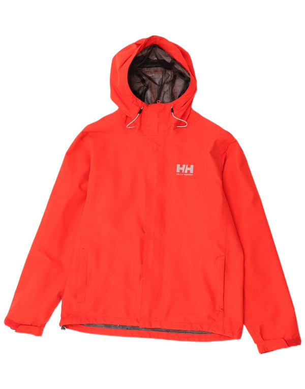 Мужская дождевик с капюшоном Helly Hansen UK 40, большой красный полиэстер