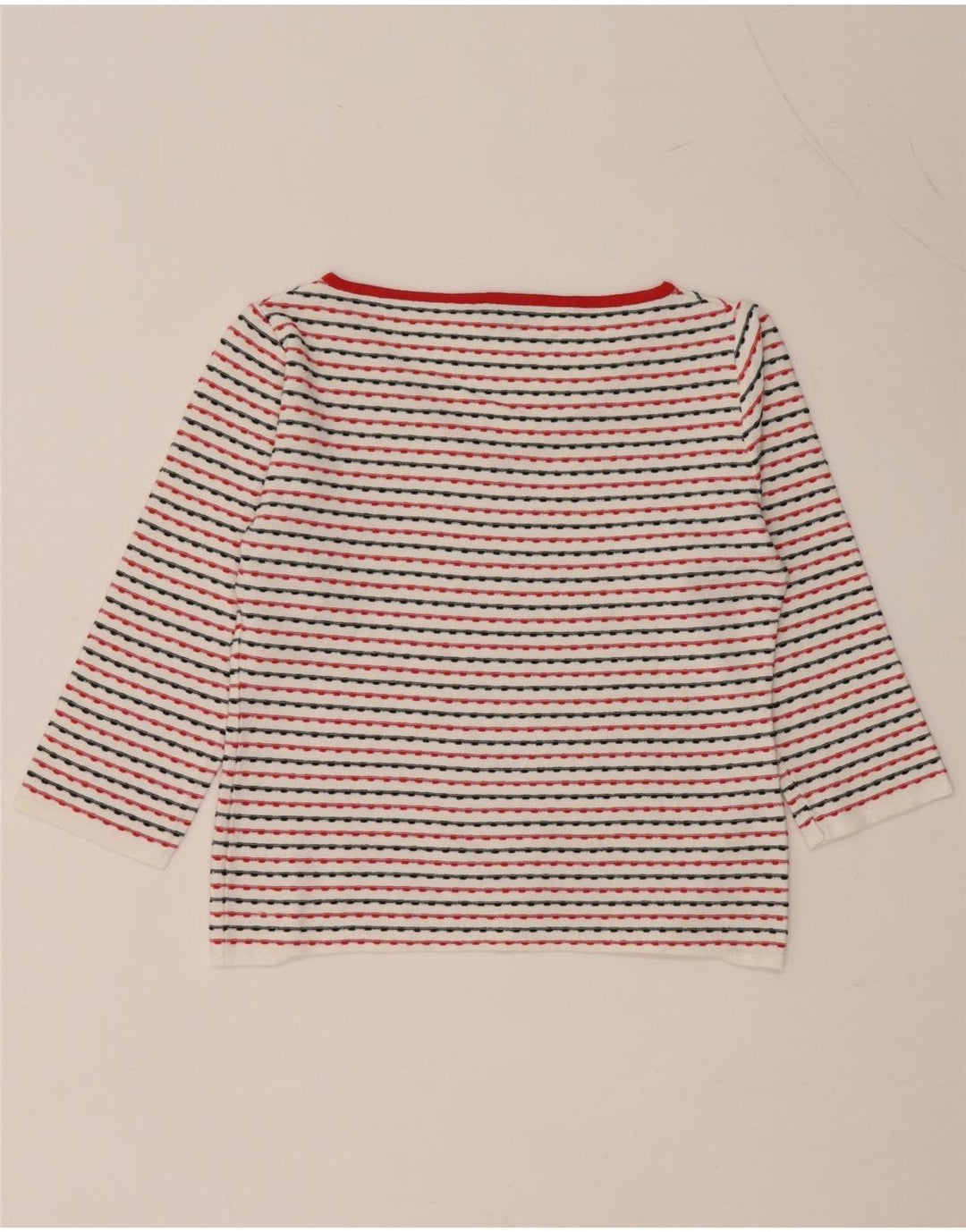 Женский укороченный топ MAX & CO. с рукавом 3/4, Великобритания 14, большая вискоза в белую полоску