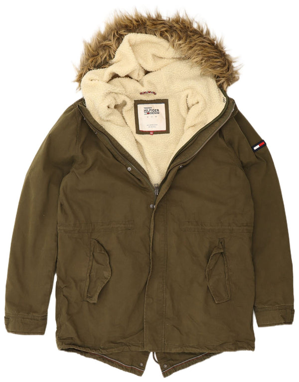 Мужская парка Tommy Hilfiger с капюшоном UK 44 2XL Хаки Полиэстер