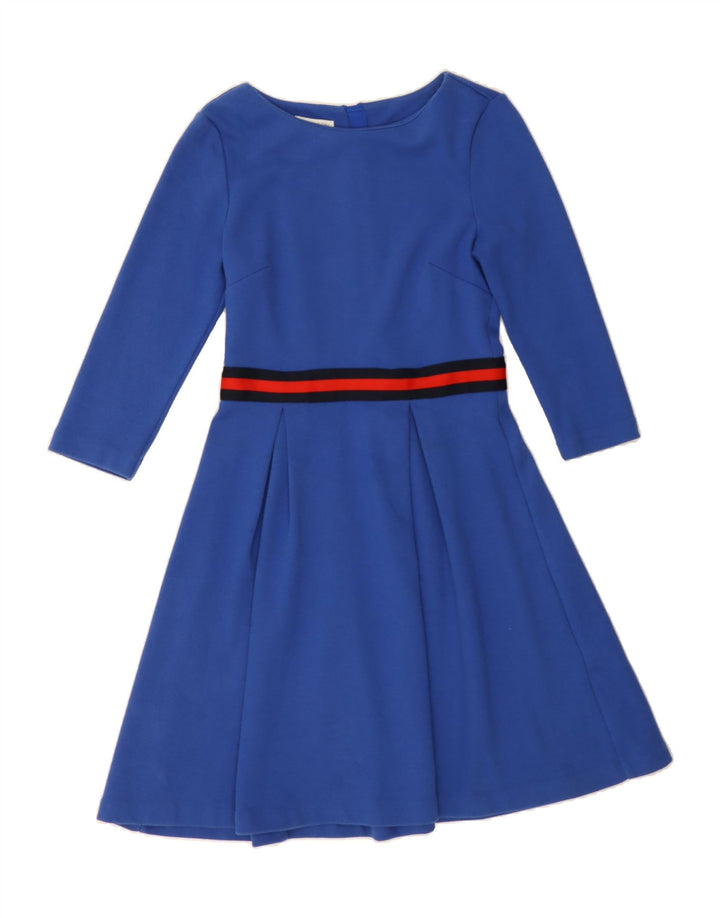 MONSOON Womens 3/4 Sleeve A-Line Dress UK 10 Small  Blue Polyester Vintage Monsoon and Second-Hand Monsoon from Messina Hembry 