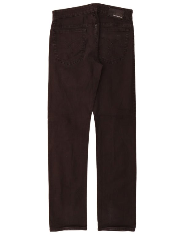 Мужские прямые джинсы Calvin Klein W30 L34, черный хлопок
