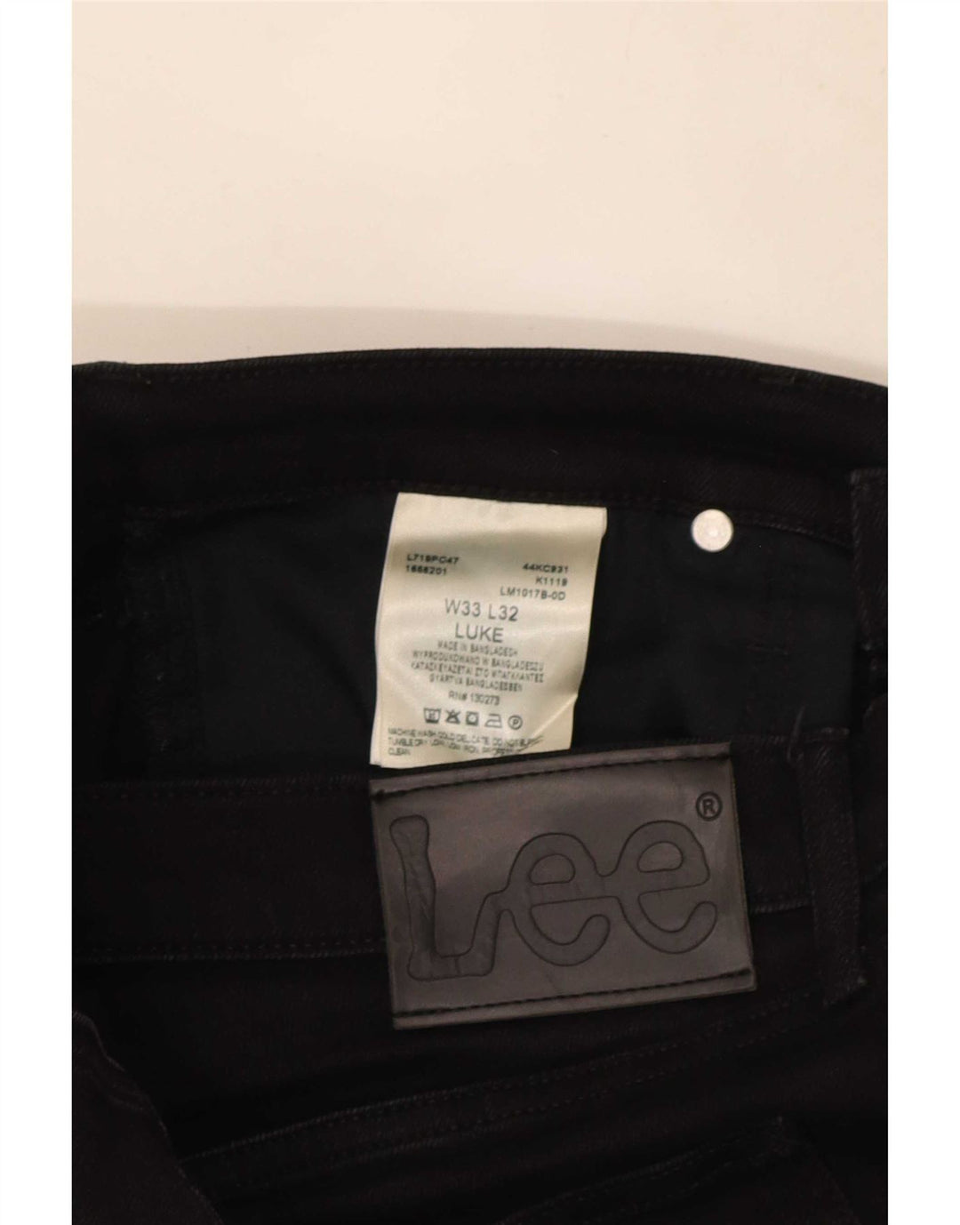 Мужские джинсы Lee Luke Slim W33 L32, черный хлопок