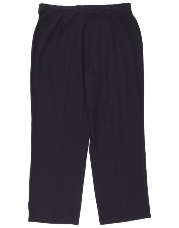 Женские прямые костюмные брюки Marks & Spencer UK 18 XL W35 L27 Темно-синие