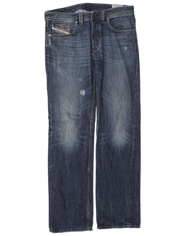 Мужские прямые джинсы Diesel W32 L32 синие, хлопок