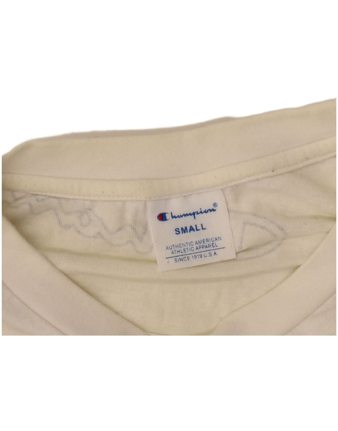 Женская футболка оверсайз с рисунком Champion UK 10, маленькая белая