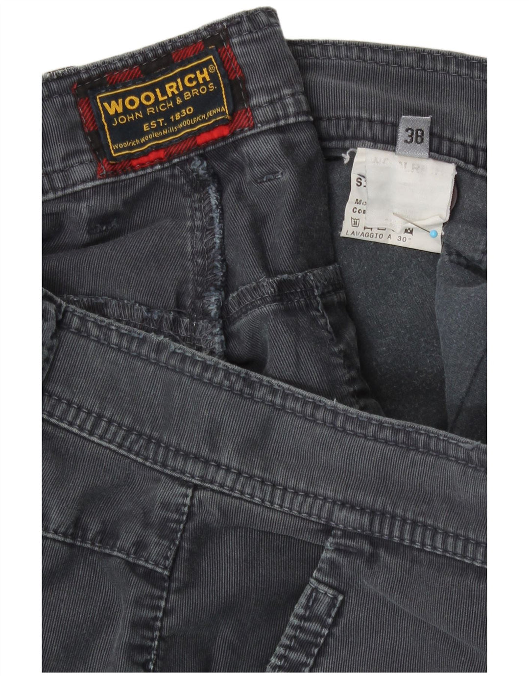 Мужские шорты чинос Woolrich W38 XL, серый хлопок