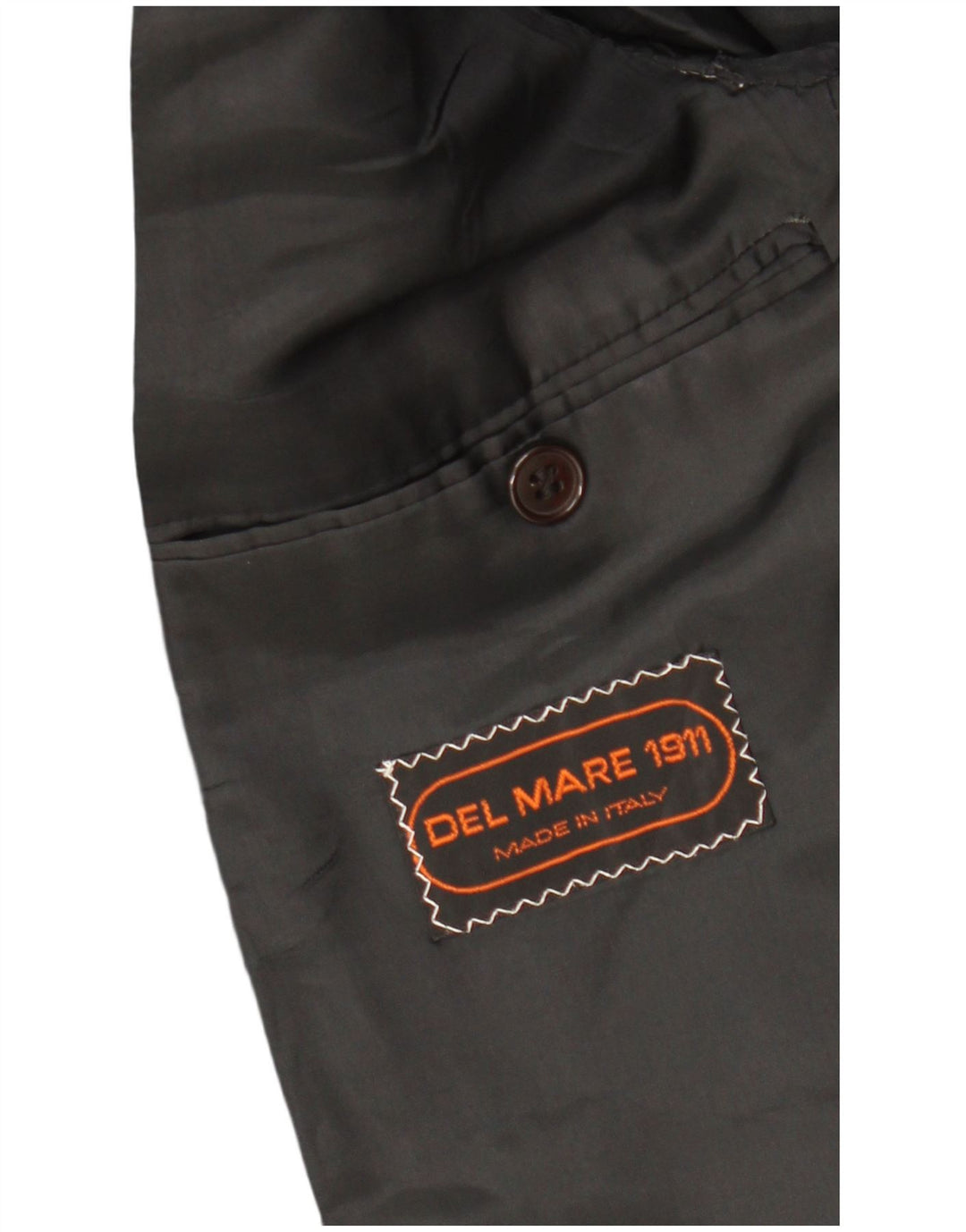 Мужской пиджак на 1 пуговице DEL MARE 1911 UK 38, средний черный