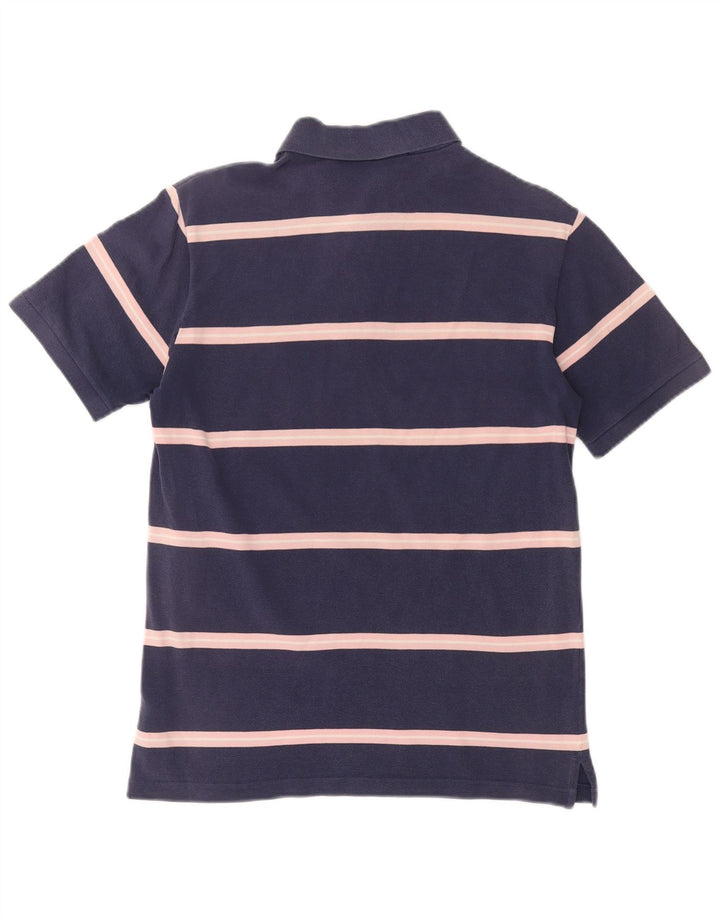 Мужская рубашка-поло Fred Perry, маленькая, темно-синяя, хлопковая полоска