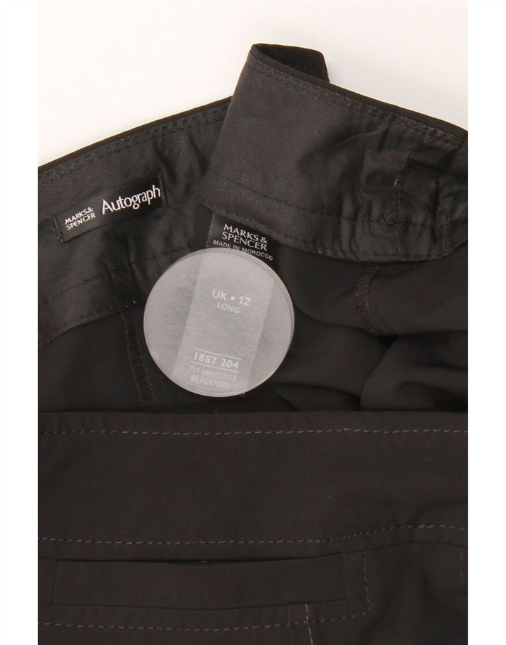 Женские укороченные брюки MARKS & SPENCER UK 12 Medium W30 L24 Черные