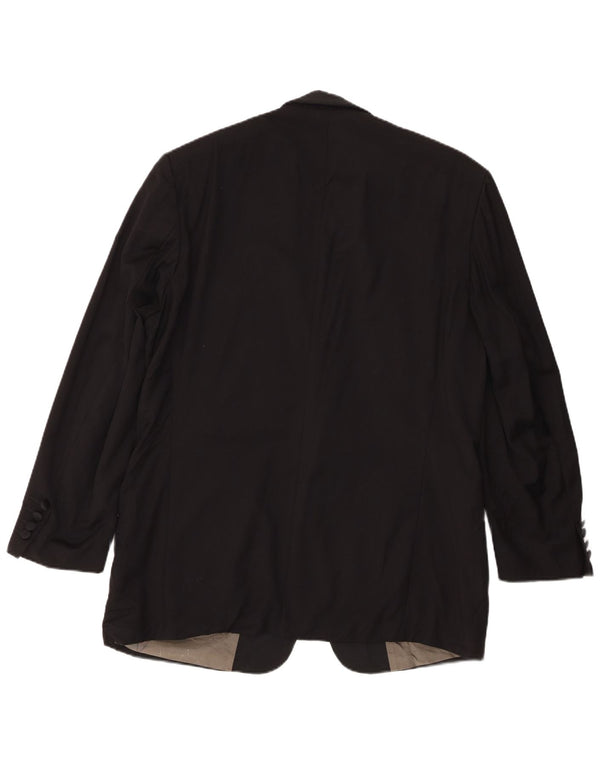 Мужской пиджак на 1 пуговице Hugo Boss IT 52 XL, черная шерсть