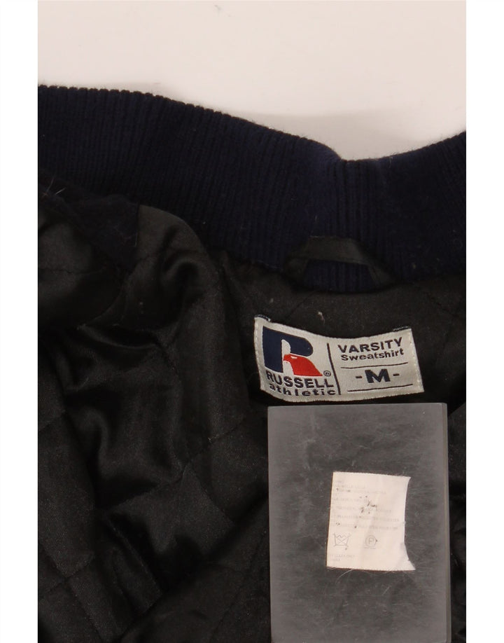 Мужская университетская куртка Russell Athletic UK 38, средний темно-синий студенческий цвет