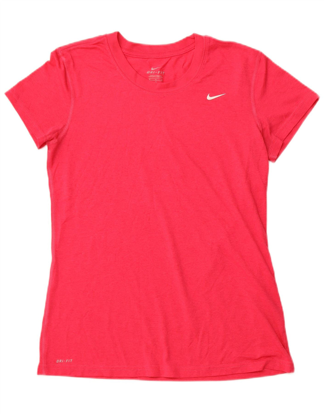 Женская футболка NIKE Dri Fit Top UK 12, средний розовый полиэстер