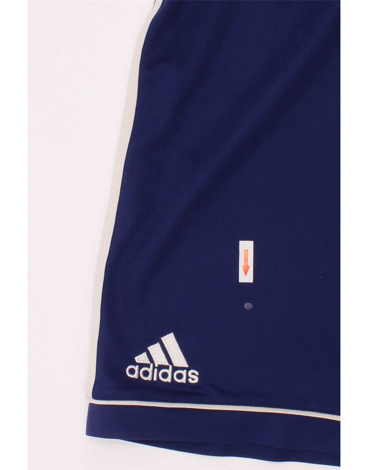Спортивные шорты Adidas Climalite для мальчиков 13-14 лет, синие, полиэстер