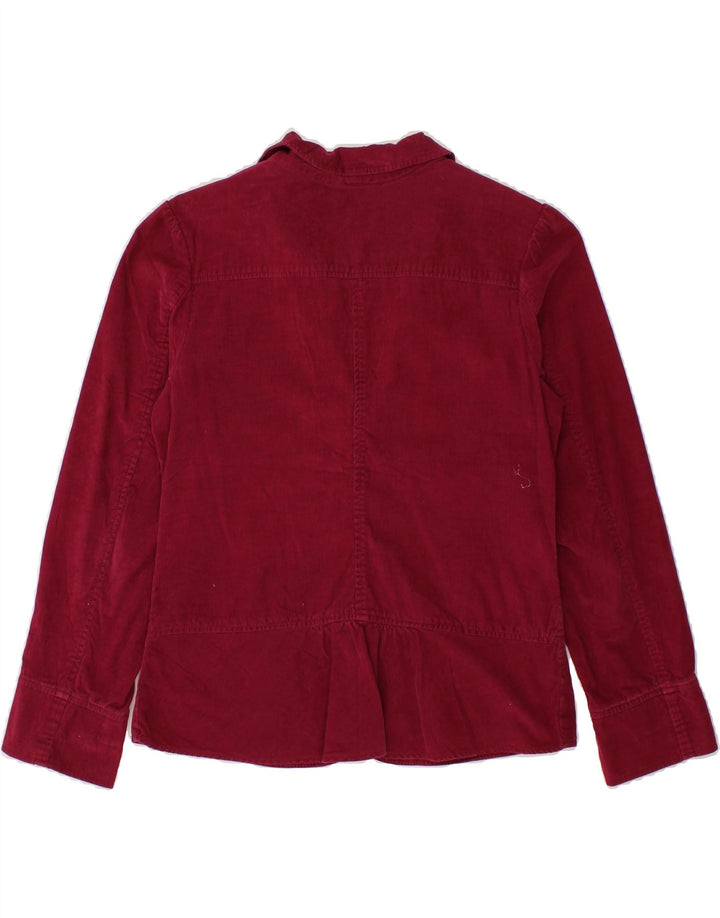 DOCKERS Womens 3 Button Corduroy Blazer Jacket UK 14 Medium Pink Cotton Vintage Dockers and Second-Hand Dockers from Messina Hembry 
