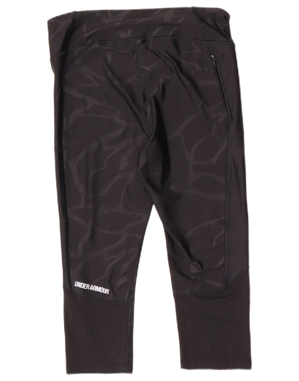 Женские леггинсы-капри Under Armour UK 14, средний черный камуфляж