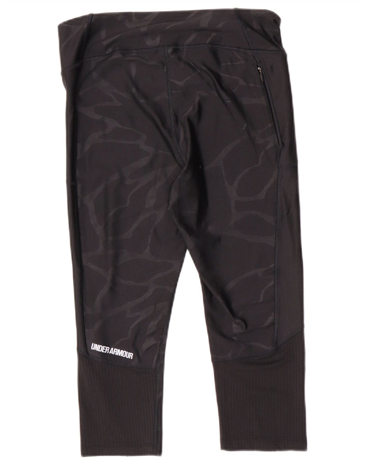 Женские леггинсы-капри Under Armour UK 14, средний черный камуфляж