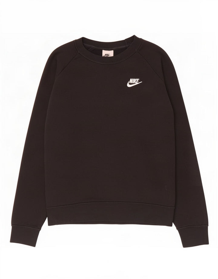 Женский свитер Nike UK 14, средний черный хлопок, толстовка