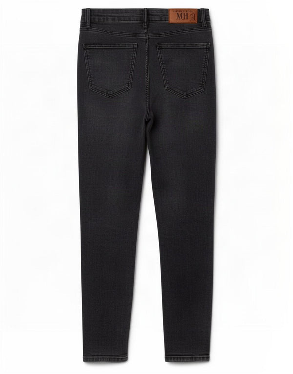 Женские джинсы скинни Zara EU 42, большие W32 L27, черный хлопок