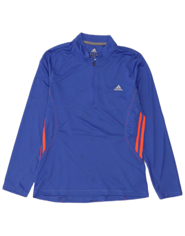 Женский спортивный костюм-пуловер ADIDAS Climalite UK 16/18, большой синий