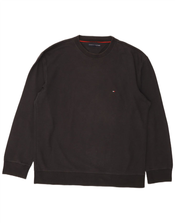 Мужской свитшот Tommy Hilfiger XL, черный хлопок