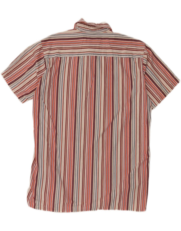 TOM TAILOR Мужская рубашка с коротким рукавом 2XL, хлопок в разноцветную полоску