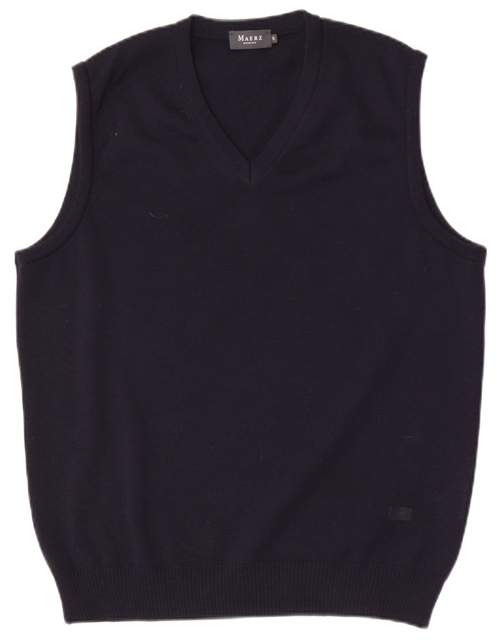 Мужская майка-майка Maerz Muenchen IT 50 Medium Navy Blue Wool