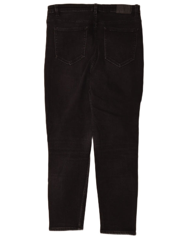 Женские джинсы скинни Zara EU 44, большие W34 L26, черный хлопок