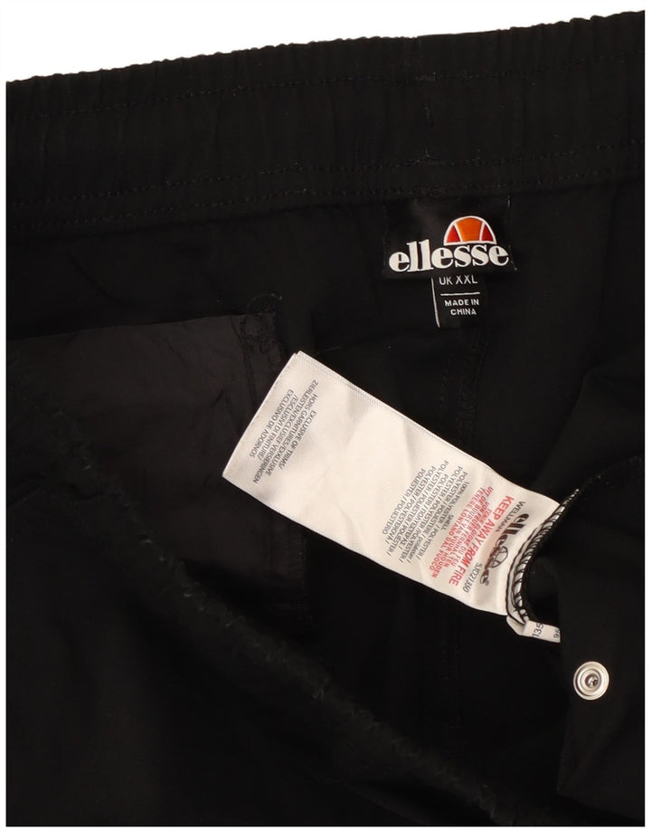 ELLESSE Мужские спортивные брюки-карго, джоггеры 2XL, черный полиэстер